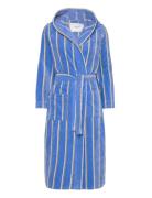 Rwadamo Striped Hooded Robe Rosemunde Blue