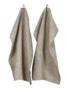 Linus Kitchen Towel 2-Pack Himla Beige