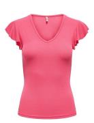 Onlbelia Cap Sleeve Top Jrs Noos ONLY Pink
