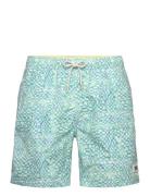 Mini-Printed Mid-Length Swimshort Scotch & Soda Blue