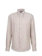 Cityhemden 1/1 Arm Seidensticker Beige