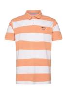 Mick Block Striped Pique Sebago Orange