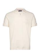 Cotton Linen Terry Reg Polo Tommy Hilfiger White
