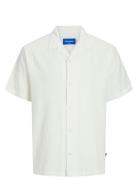 Jorluke Crinkle Shirt Ss Jnr Jack & J S White