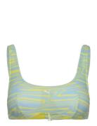 Puma Swim Women Printed Scoop Top 1P Puma Swim Green