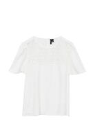 Vmmalva Crochet Ss Top Wvn Ga Vero Moda Maternity White