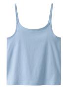 Nlfnove Strap Crop Top LMTD Blue