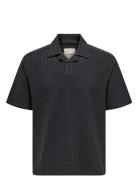 Onsmales Reg 335 Ss Resort Shirt ONLY & SONS Black