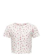 Kogbella Life Short Aop S/S Top Jrs Noos Kids Only White