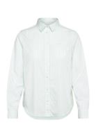 Reg Classic Poplin Striped Shirt GANT Green