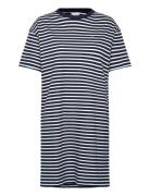 Stripe Ss T-Shirt Dress Tommy Hilfiger Navy