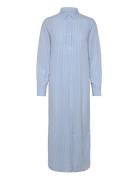 Rel Tonal Striped Seersucker Dress GANT Blue