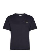 Embroidered Anchor Ss T-Shirt GANT Navy
