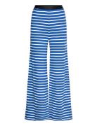 2X2 Cotton Stripe Velon Pants Mads Nørgaard Blue