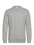 Jersey Pique W Zip L/S Lindbergh Grey