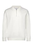 Jersey Pique W Zip L/S Lindbergh White