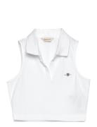 Slim Pique Top GANT White