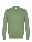 Linen Blend Polo GANT Green
