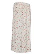 Mlora Wo Midi Skirt Hw Mamalicious White