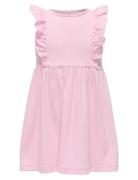 Kmgdrea Life S/S Detail Dress Jrs Kids Only Pink