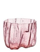 Crackle Vase Kosta Boda Pink