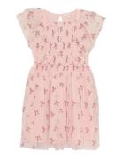 Dress W. Glitter Aop Minymo Pink