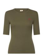 Luca Slim Tee Ivy Green Rib Levi's® Khaki