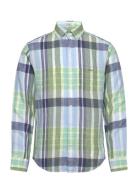 Reg Linen Madras Shirt GANT Green