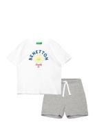 Set T-Shirt+Shorts United Colors Of Benetton White