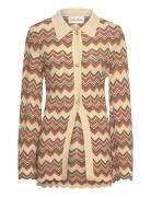 Linnea Fitted Knitted Cardigan Malina Patterned