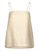 Linen Strap Top House Of Dagmar Cream