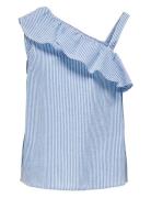 Kogsmilla S/L Shoulder Top Wvn Kids Only Blue