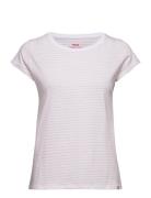 Fine Jersey Stripe Teasy Tee Fav Mads Nørgaard Pink