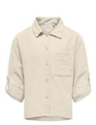 Kogthyra Life L/S Shirt Wvn Kids Only Beige
