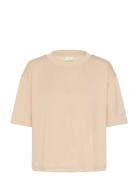 Kaannika T-Shirt Kaffe Beige