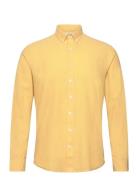 Linen/Cotton Shirt L/S Lindbergh Yellow
