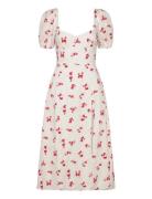 Gillian Midi Dress Bardot White