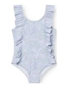 Matdelicia Printed Swimsuit. Grs MINI A TURE Blue