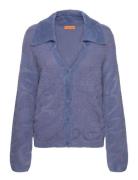 Long Sleeve Cardigan, 2326 Fluffy K STINE GOYA Blue