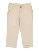 Linen Pants Blue Geggamoja Cream