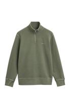 Sunfaded Half Zip Sweat GANT Green