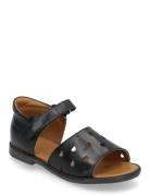 Sandals - Flat - Open Toe - Op ANGULUS Black