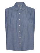 Gracen Comm Sl Blouse Med Indigo - Flat Finish Levi's® Blue