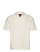 Emblem Towelling Polo Shirt Lyle & Scott Cream