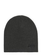 Essential Logo Knitted Beanie Superdry Grey