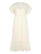 Objvita S/S Long Dress Rep Object Cream