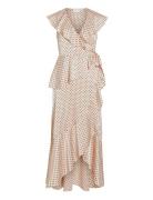 Vikimmie S/S Wrap Ankle Dress/Dc/Ka Vila Pink