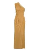 Jona Gathered Dress Twist & Tango Yellow