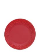 Confetti Dessert Plate W/Relief 1 Pcs Giftbox Aida Red