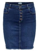 Carwilly Hw Btn Skirt Tai251 ONLY Carmakoma Blue